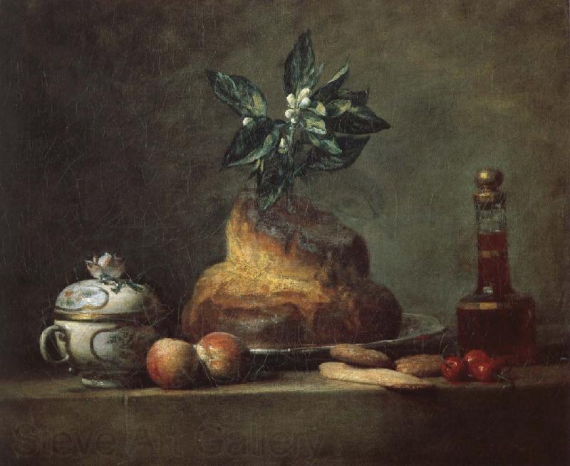 Jean Baptiste Simeon Chardin Round cake